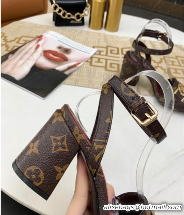 Good Product Louis Vuitton Lock It LV Circle Sandals Monogram Canvas 040112