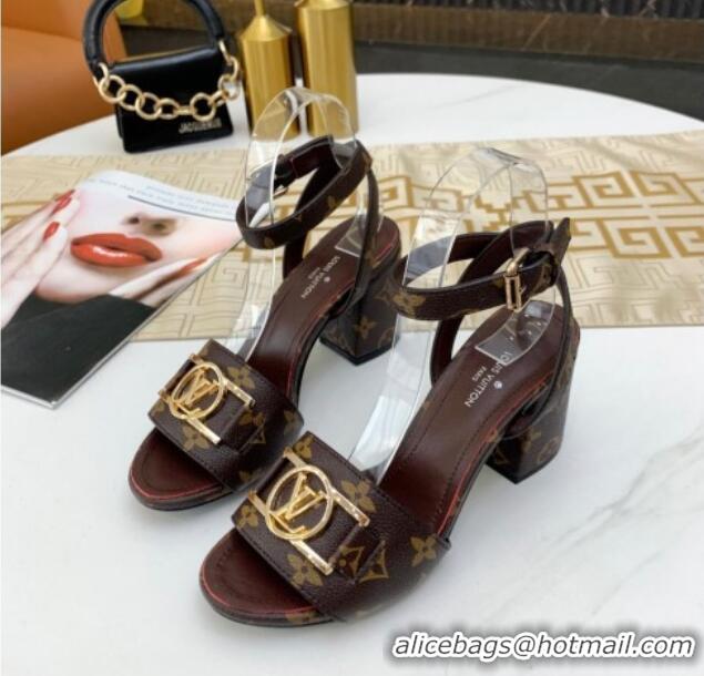 Good Product Louis Vuitton Lock It LV Circle Sandals Monogram Canvas 040112