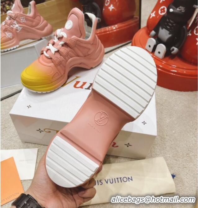 Low Cost Louis Vuitton LV Archlight Gradient Sneakers 040755 Light Pink 2021