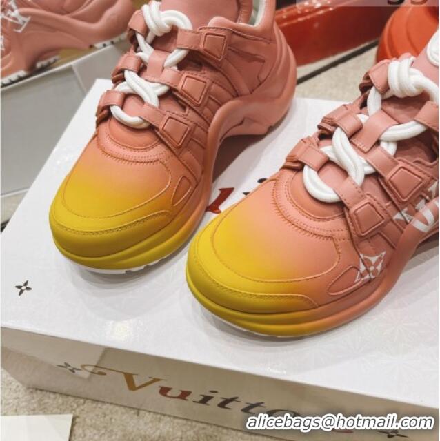 Low Cost Louis Vuitton LV Archlight Gradient Sneakers 040755 Light Pink 2021