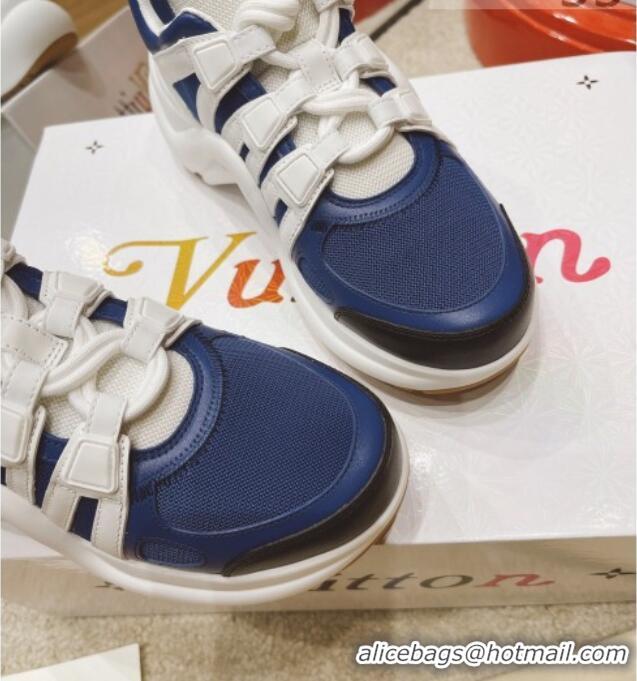 Most Popular Louis Vuitton LV Archlight Mesh Sneakers 1A8TFN Blue 2021