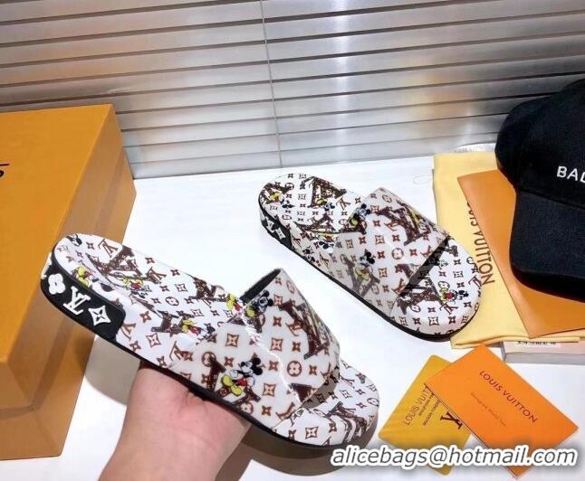 Purchase Louis Vuitton Jumbo Flatform Slide Sandals 042892 2021