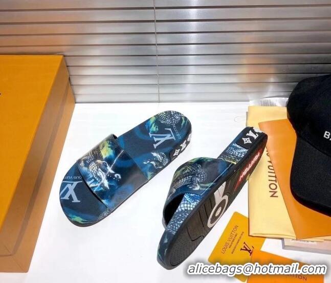 Good Looking Louis Vuitton Jumbo Flatform Slide Sandals 042896