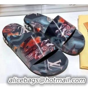 Most Popular Louis Vuitton Jumbo Flatform Slide Sandals 042897