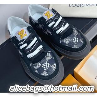 Best Price Louis Vuitton LV Ollie Damier Canvas Sneakers 1A8Q1M Black 2021