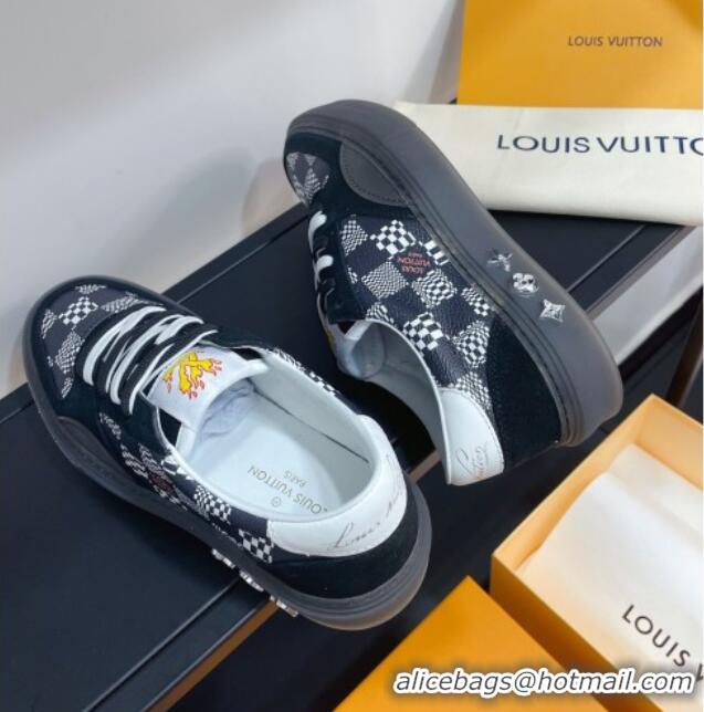 Best Price Louis Vuitton LV Ollie Damier Canvas Sneakers 1A8Q1M Black 2021