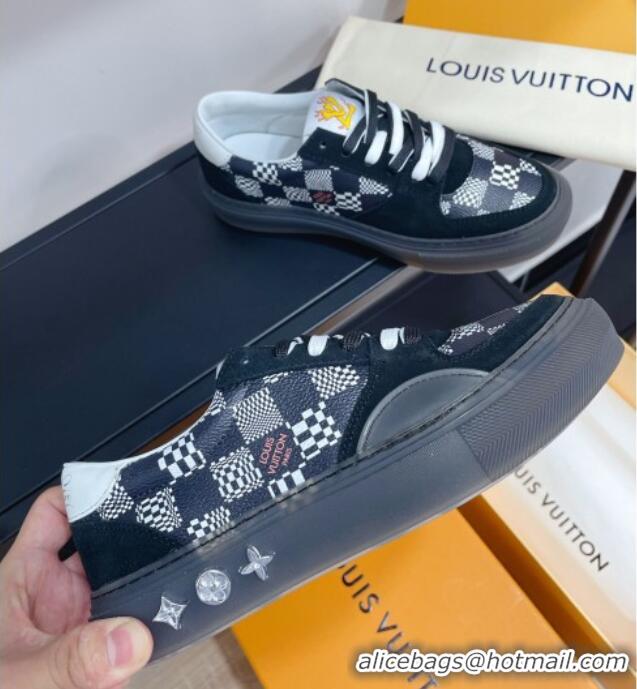 Best Price Louis Vuitton LV Ollie Damier Canvas Sneakers 1A8Q1M Black 2021