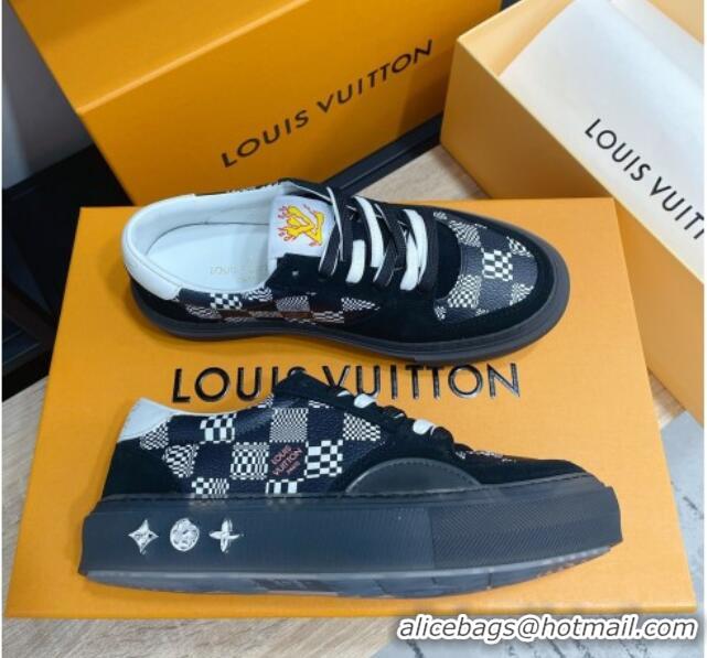 Best Price Louis Vuitton LV Ollie Damier Canvas Sneakers 1A8Q1M Black 2021