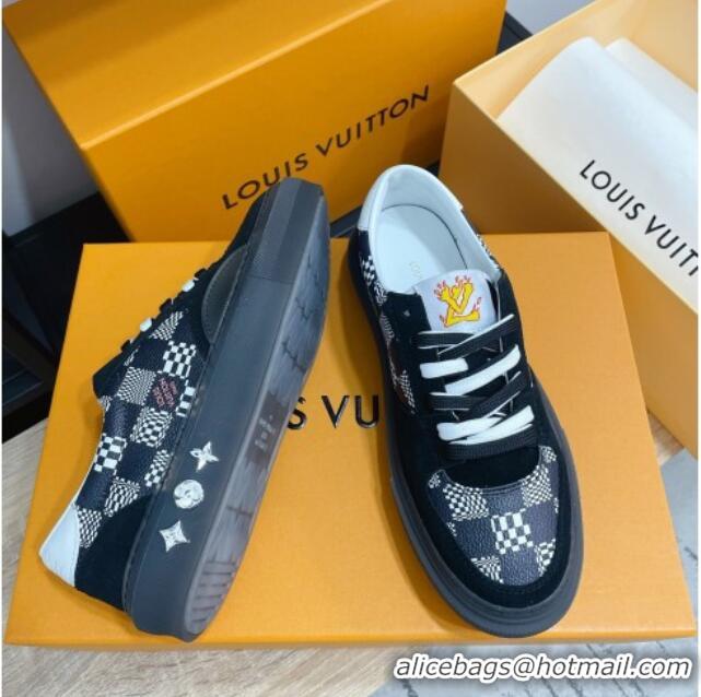 Best Price Louis Vuitton LV Ollie Damier Canvas Sneakers 1A8Q1M Black 2021