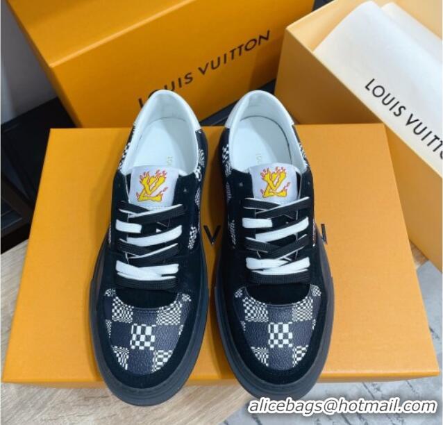 Best Price Louis Vuitton LV Ollie Damier Canvas Sneakers 1A8Q1M Black 2021