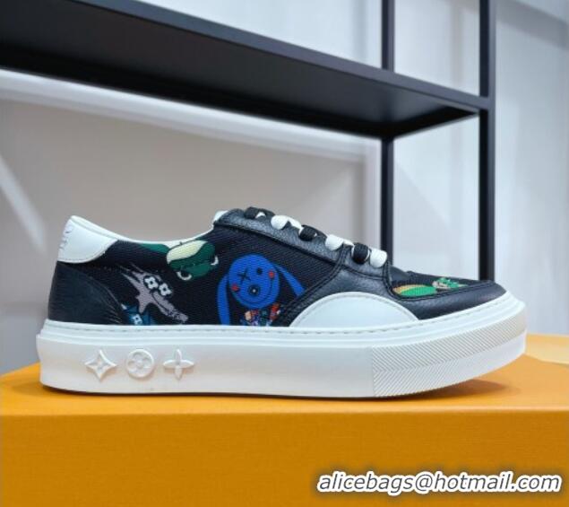 Best Price Louis Vuitton LV Ollie Print Sneakers 1A8QBR Black 2021