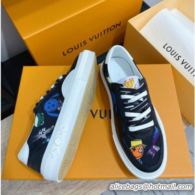 Best Price Louis Vuitton LV Ollie Print Sneakers 1A8QBR Black 2021