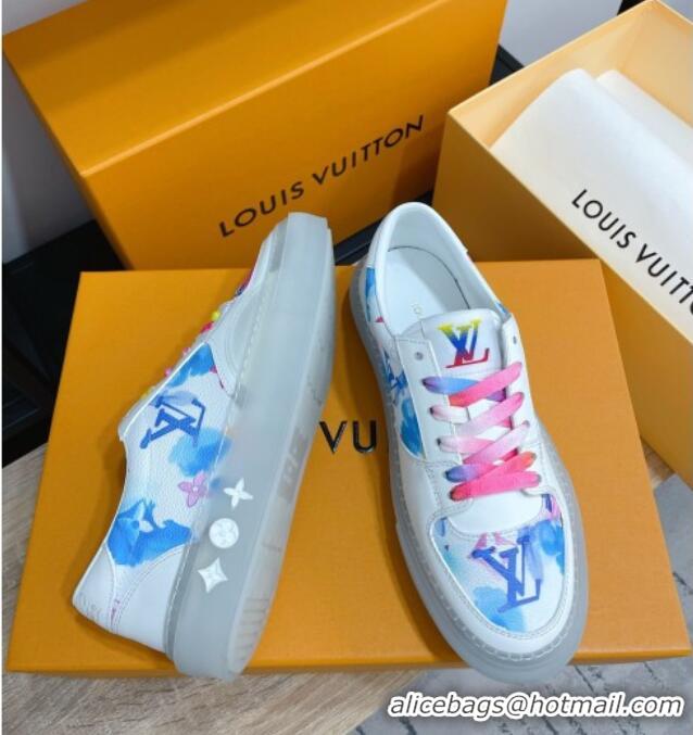 Practical Louis Vuitton LV Ollie Print Sneakers 1A8SI2 Pink 2021