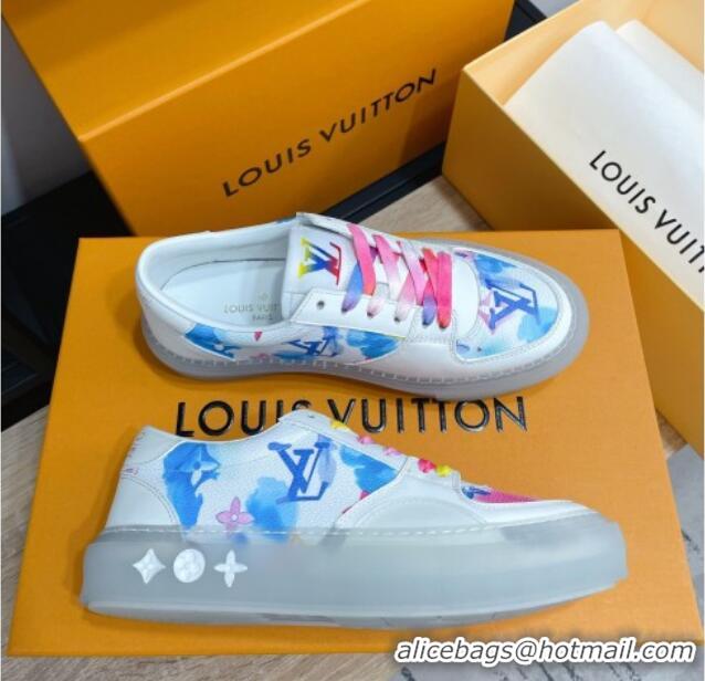 Practical Louis Vuitton LV Ollie Print Sneakers 1A8SI2 Pink 2021