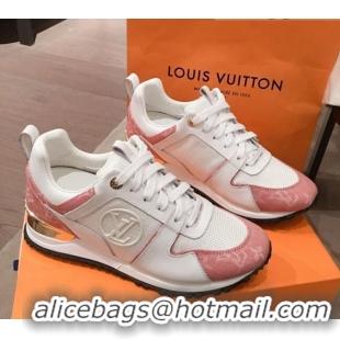 Most Popular Louis Vuitton Run Away Sneakers White/Pink 051068