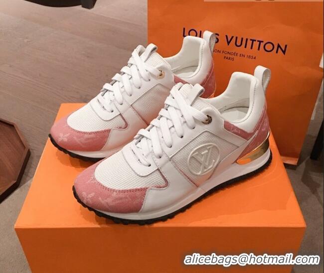 Most Popular Louis Vuitton Run Away Sneakers White/Pink 051068