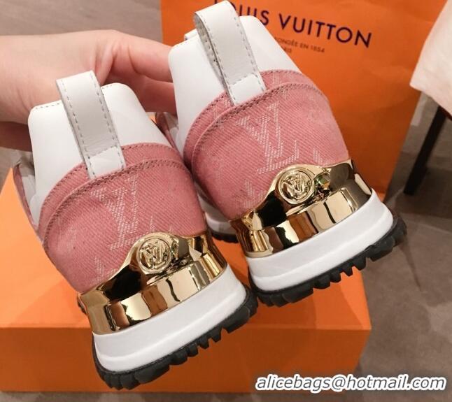 Most Popular Louis Vuitton Run Away Sneakers White/Pink 051068