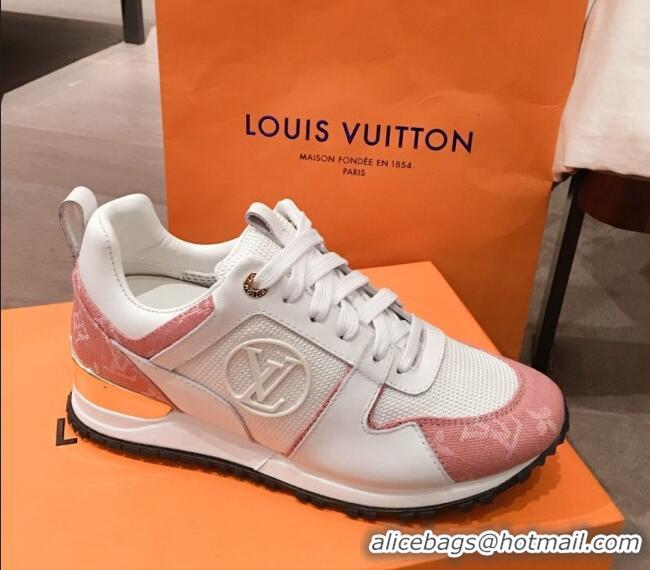 Most Popular Louis Vuitton Run Away Sneakers White/Pink 051068