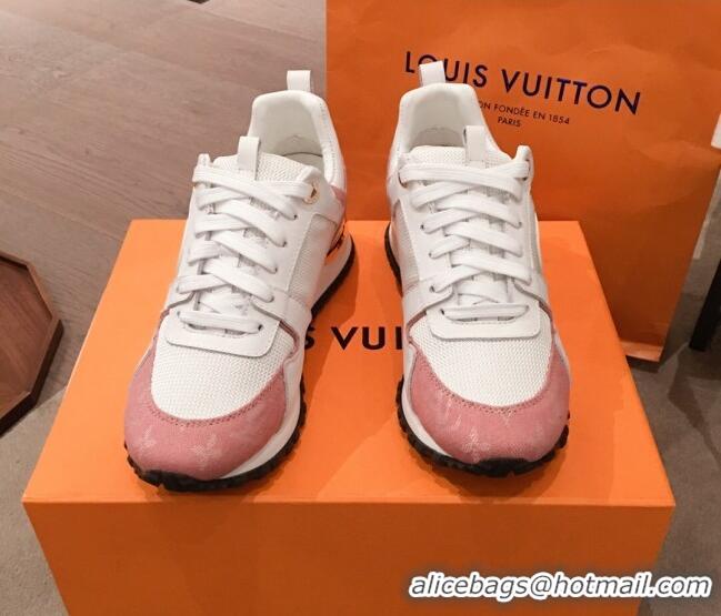 Most Popular Louis Vuitton Run Away Sneakers White/Pink 051068