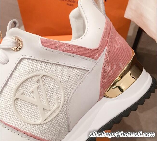 Most Popular Louis Vuitton Run Away Sneakers White/Pink 051068