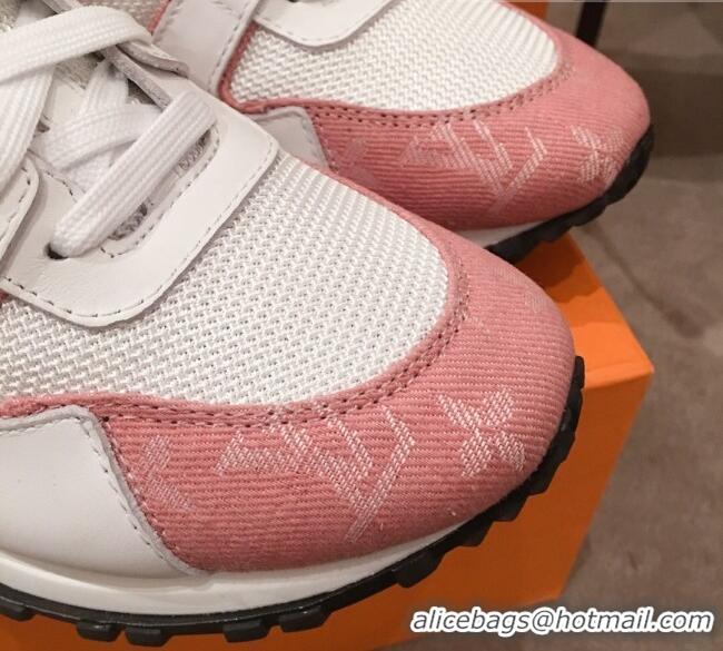 Most Popular Louis Vuitton Run Away Sneakers White/Pink 051068