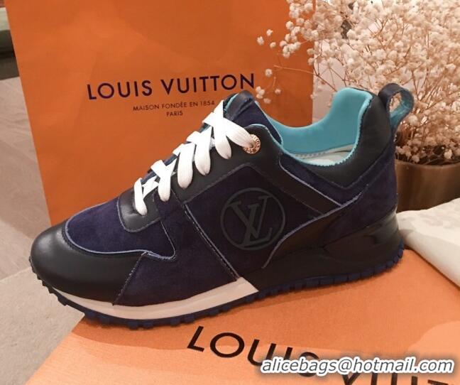 Unique Style Louis Vuitton Run Away Sneakers Navy Blue 051068