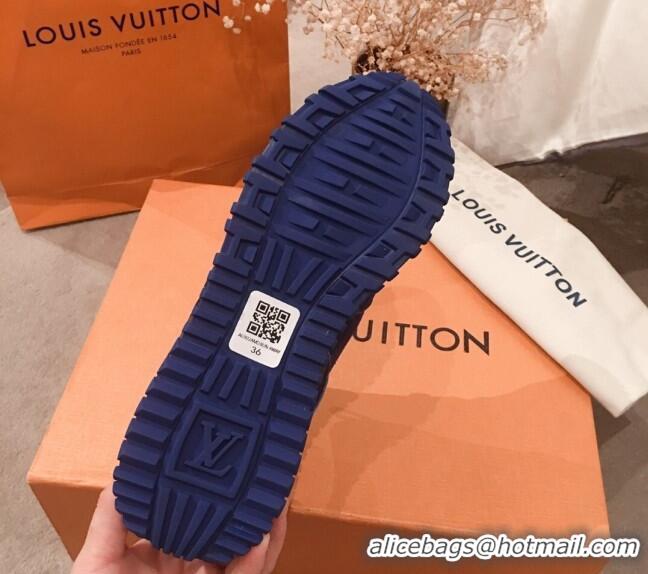 Unique Style Louis Vuitton Run Away Sneakers Navy Blue 051068