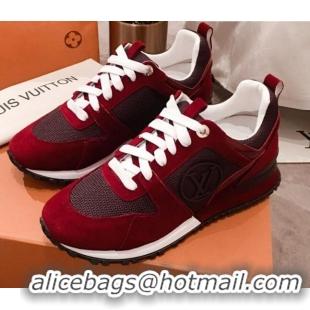 Low Price Louis Vuitton Run Away Sneakers 051068 Burgundy