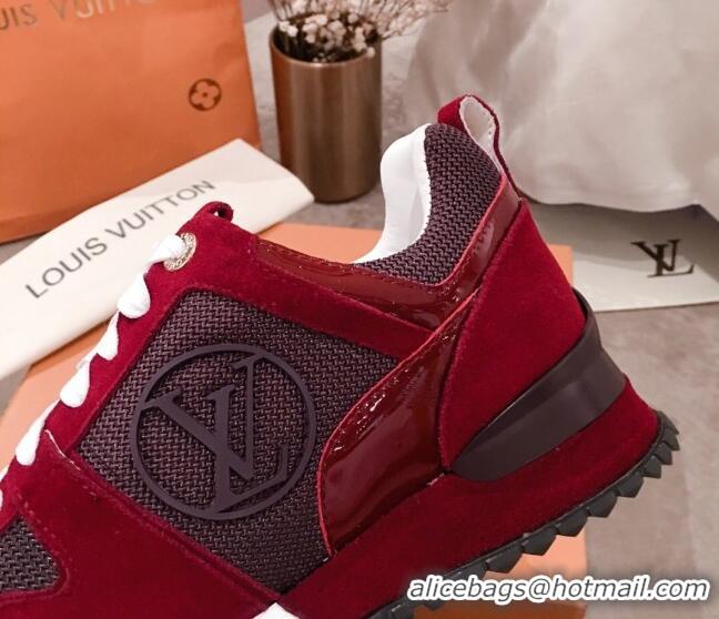 Low Price Louis Vuitton Run Away Sneakers 051068 Burgundy