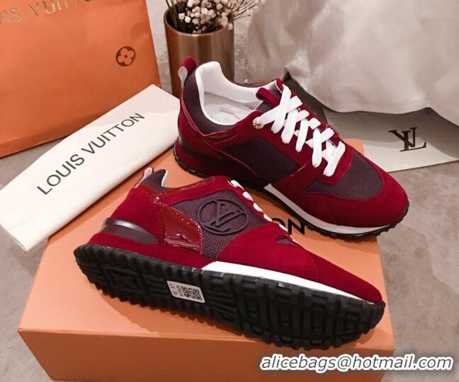 Low Price Louis Vuitton Run Away Sneakers 051068 Burgundy