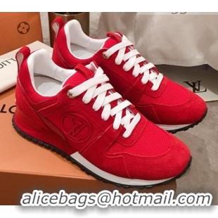 Discount Louis Vuitton Run Away Sneakers 051068 Red