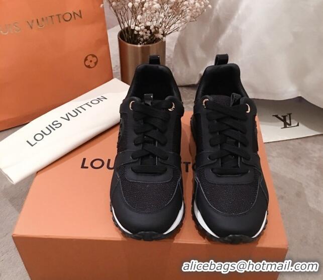 Best Price Louis Vuitton Run Away Calfskin Sneakers 051074 Black 