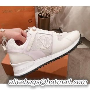 Top Quality Louis Vuitton Run Away Calfskin Sneakers 051074 White