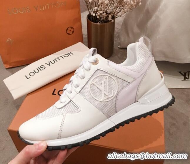 Top Quality Louis Vuitton Run Away Calfskin Sneakers 051074 White