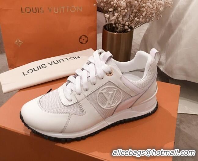 Top Quality Louis Vuitton Run Away Calfskin Sneakers 051074 White