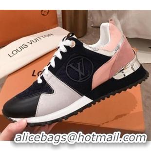 Perfect Louis Vuitton Run Away Calfskin Sneakers 051077 Black