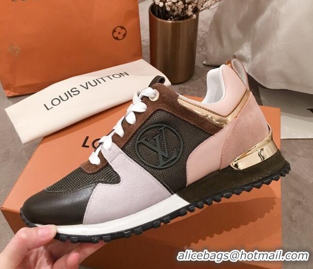 Top Quality Louis Vuitton Run Away Calfskin Sneakers 051077 Green 