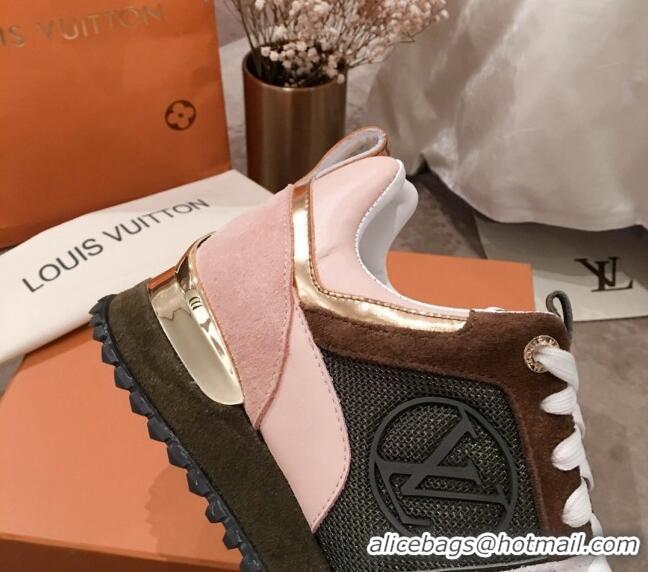 Top Quality Louis Vuitton Run Away Calfskin Sneakers 051077 Green 