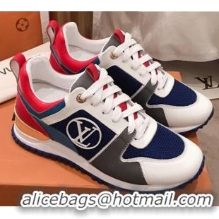 Best Luxury Louis Vuitton Run Away Sneakers 051081 Navy Blue 