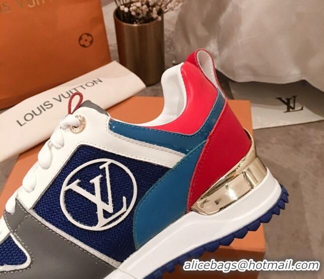 Best Luxury Louis Vuitton Run Away Sneakers 051081 Navy Blue 