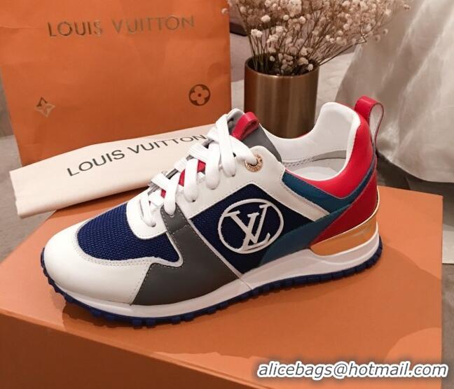 Best Luxury Louis Vuitton Run Away Sneakers 051081 Navy Blue 