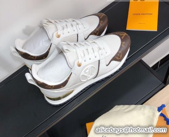 Low Price Louis Vuitton Run Away Calfskin Sneakers White/Monogram 0602903