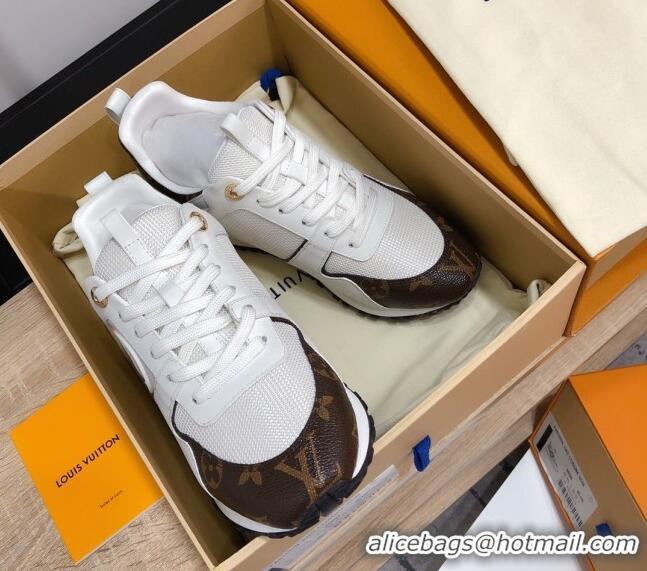 Low Price Louis Vuitton Run Away Calfskin Sneakers White/Monogram 0602903