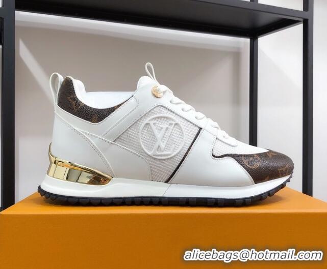 Low Price Louis Vuitton Run Away Calfskin Sneakers White/Monogram 0602903