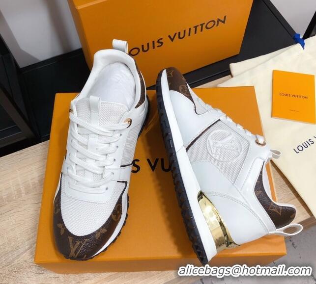 Low Price Louis Vuitton Run Away Calfskin Sneakers White/Monogram 0602903