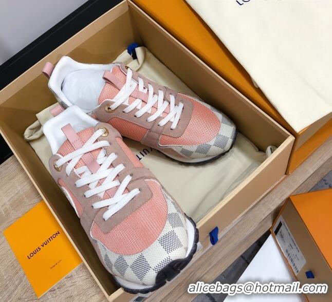 Shop Louis Vuitton Run Away Calfskin Sneakers 0602903 Pink/White 2021