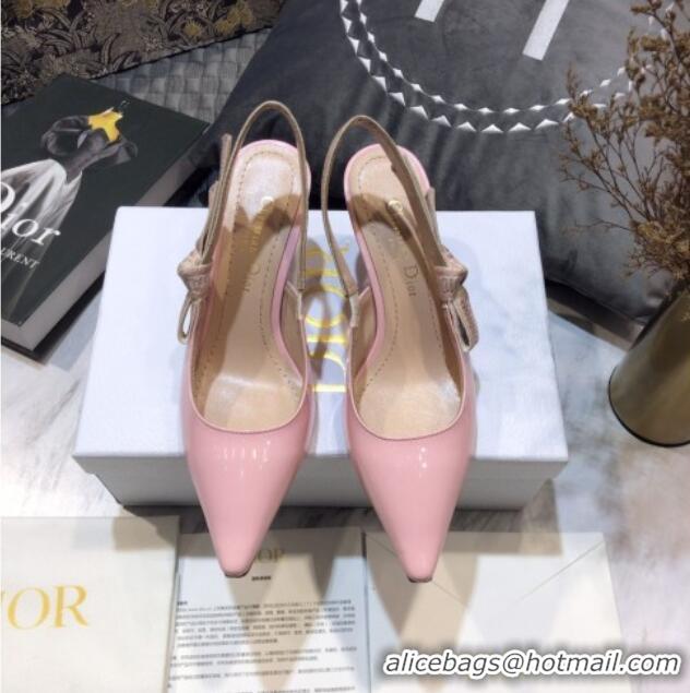 Luxury Dior J'Adior Slingback Pumps 6.5cm in Pink Patent Calfskin 042736