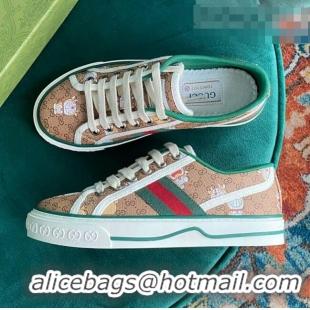 Trendy Design Disney x Gucci Donald Duck GG Canvas Tennis 1977 Low-Top Sneaker G0103 Beige 2021