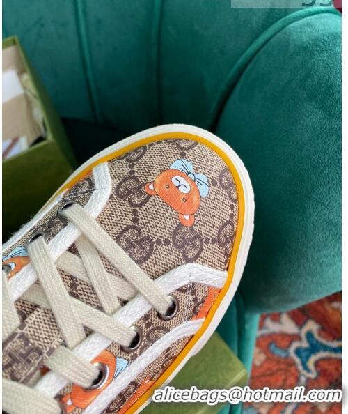 Super Quality Kai x Gucci Donald Bear GG Canvas Tennis 1977 Low-Top Sneaker G0104 Beige 2021