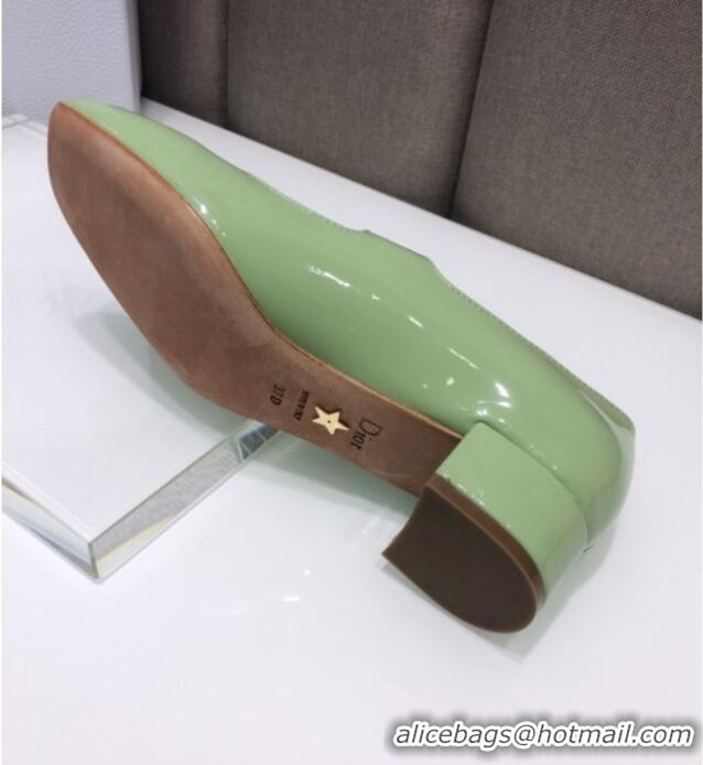 Good Looking Dior Patent Calfskin Mary Janes Pumps 042750 Green 2021